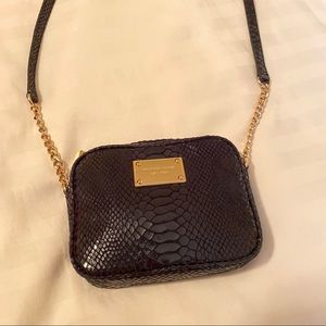 Michael Kors Python Crossbody Black